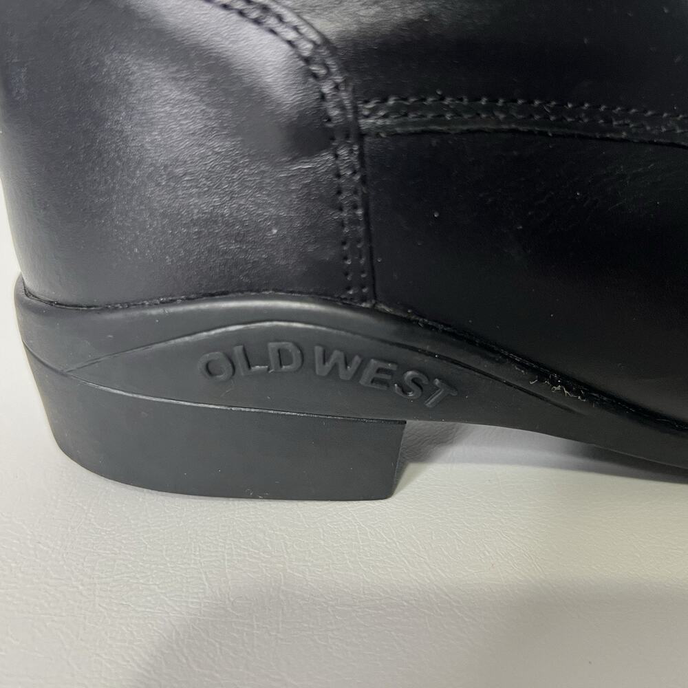 Oldwest Women’s Size 7 Narrow Black Paddock Lace-Up Leather Boots Western Arena - Picture 6 of 8